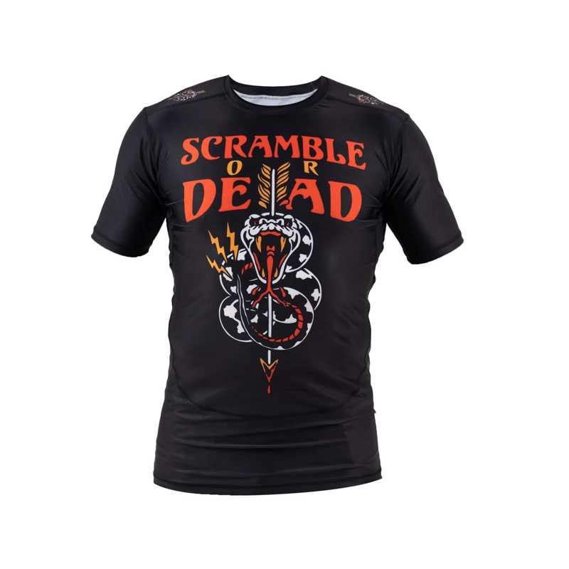 Scramble OR DEAD RAshguard - black